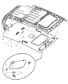 Chrysler Aspen Sun Visor Diagram - ZC351D1AC