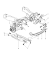 1999 Dodge Durango Front Cross-Member Diagram - 52058897