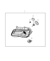 2020 Chrysler 300 Headlight Diagram - 68402943AB