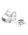 Dodge Sprinter 3500 Engine Control Module Diagram - 68028085AA