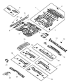 Dodge Durango Front Cross-Member Diagram - 55257346AA