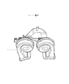 2011 Dodge Journey Horn Diagram - 5026997AA