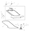 Dodge Viper Trunk Lid Lift Support Diagram - 68139828AB