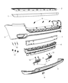 Jeep Compass Bumper Diagram - 68109898AA
