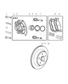 Jeep Wrangler Brake Caliper Diagram - 5191824AA
