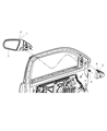 2008 Chrysler Sebring Car Mirror Diagram - 1AL031S2AB