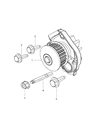 Dodge Dart Water Pump Diagram - 4892713AC