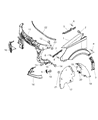 Dodge Sprinter 3500 Fender Diagram - 68009877AA