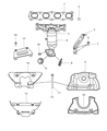 Dodge Caliber Catalytic Converter Diagram - 5105460AD