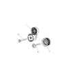 Chrysler A/C Idler Pulley Diagram - 5184638AC