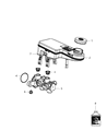 2013 Chrysler 200 Brake Master Cylinder Diagram - 68183966AA