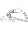 2008 Chrysler Pacifica Car Mirror Diagram - 1AA321BGAB