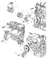 Chrysler PT Cruiser Power Steering Pump Diagram - 5272929AC