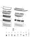 2020 Jeep Grand Cherokee Grille Diagram - 6PM43DX8AA