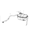 Dodge Viper Coolant Reservoir Diagram - 5030626AB