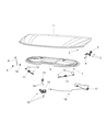 Chrysler Voyager Hood Hinge Diagram - 68488455AA