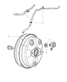 Chrysler Sebring Brake Booster Diagram - 68020653AB