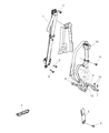 2017 Ram 2500 Seat Belt Diagram - 52029441AA