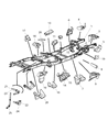 Ram Sway Bar Bracket Diagram - 68145458AB