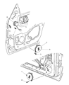 2002 Dodge Durango Car Speakers Diagram - 56043122AA
