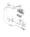 Jeep Liberty Automatic Transmission Shift Levers Diagram - 52104312AG