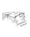 2007 Dodge Ram 1500 Radiator Support Diagram - 55275695AI