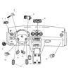 Chrysler 300M A/C Switch Diagram - 4698198AB