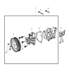 Dodge Dart Water Pump Diagram - 68046026AA