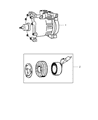 Dodge A/C Compressor Diagram - 55055540AK