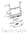 Jeep Cherokee Bumper Diagram - 68410469AB