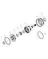 2010 Jeep Commander Needle Bearing Diagram - 52119464AB
