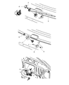 Jeep Commander Wiper Blade Diagram - 5174876AA