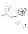 Chrysler PT Cruiser ABS Control Module Diagram - 5114087AA