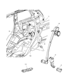 2005 Jeep Grand Cherokee Seat Belt Diagram - 5HP171J3AA