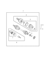 Jeep Renegade CV Boot Diagram - 68173891AA