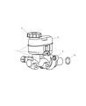 2002 Dodge Neon Brake Master Cylinder Diagram - 5069001AA