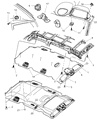 2003 Dodge Caravan Sun Visor Diagram - YQ66TL2AA