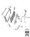 Jeep Radiator Hose Diagram - 5058172AG