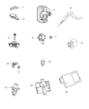 Jeep TPMS Sensor Diagram - 68252493AB