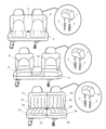 2001 Dodge Caravan Seat Cushion Diagram - UE082T5AA