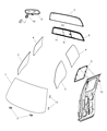 Ram Dakota Windshield Diagram - 5139096AB
