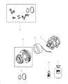 Jeep Grand Cherokee A/C Compressor Diagram - 55116917AD