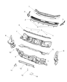 2015 Jeep Cherokee Dash Panels Diagram - 68260041AB