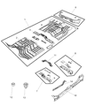 Dodge Ram 1500 Front Cross-Member Diagram - 55372359AA