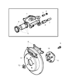 2005 Dodge Caravan Brake Pad Diagram - V2013948AB