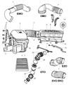 Dodge Ram 2500 Air Filter Box Diagram - 53032647AB