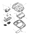 2004 Jeep Grand Cherokee Dome Light Diagram - SF621L2AA
