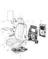 Ram C/V Seat Cushion Diagram - 1UR67BD1AB