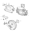2010 Dodge Nitro Brake Booster Vacuum Hose Diagram - 52109928AD