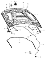 Ram Hood Latch Diagram - 68361150AB